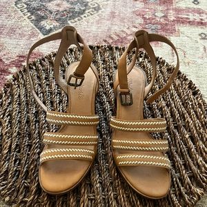 Madewell short block heels, size 6.5